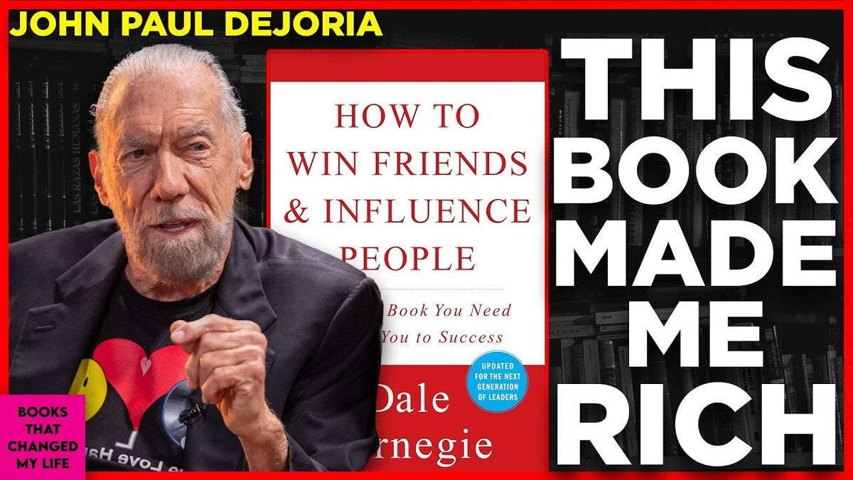 John Paul DeJoria featured with the book How to Win Friends and Influence People by Dale Carnegie