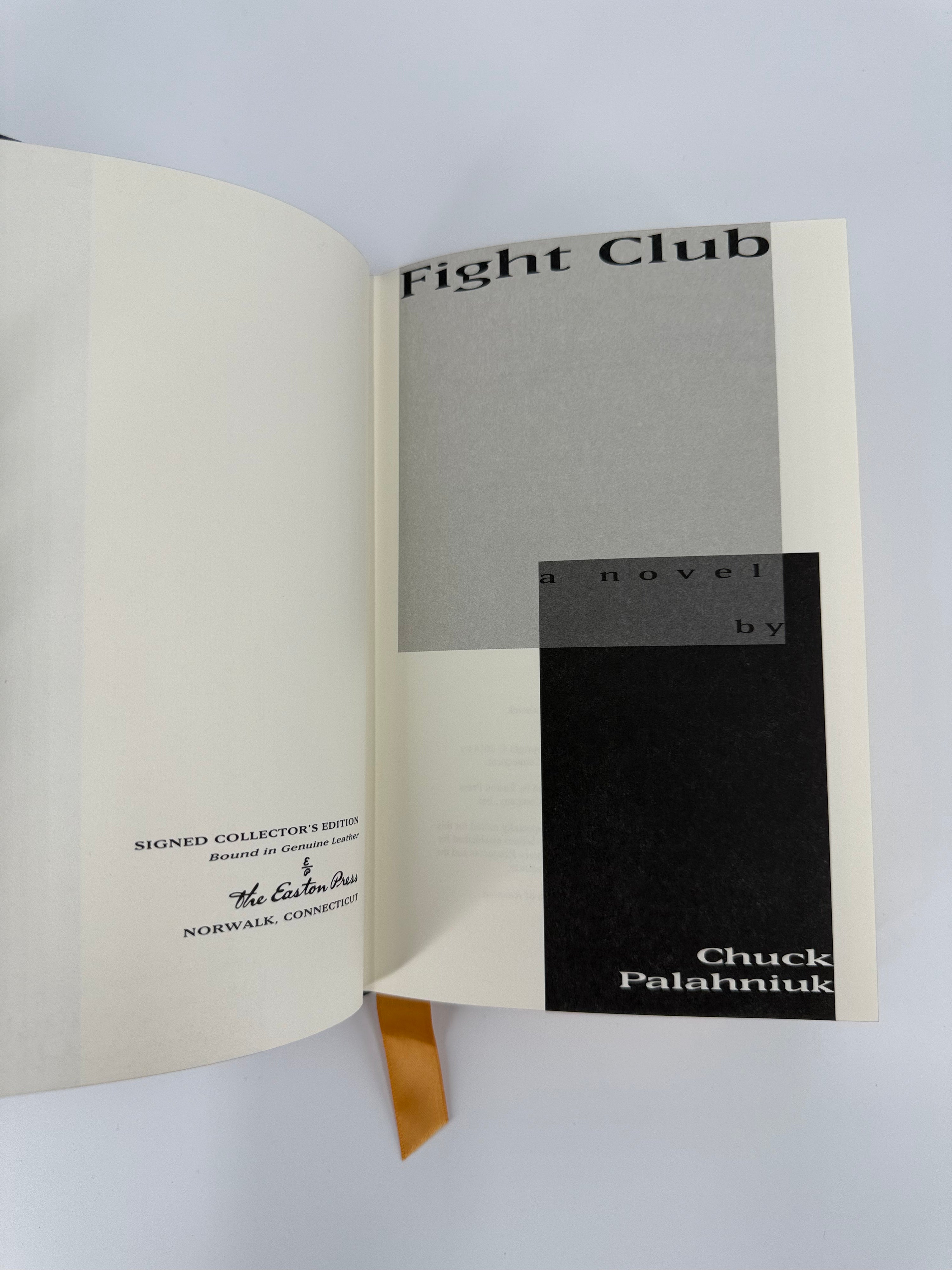 Chuck Palahniuk: "Fight Club" (Easton Press Signed Collector's Edition)