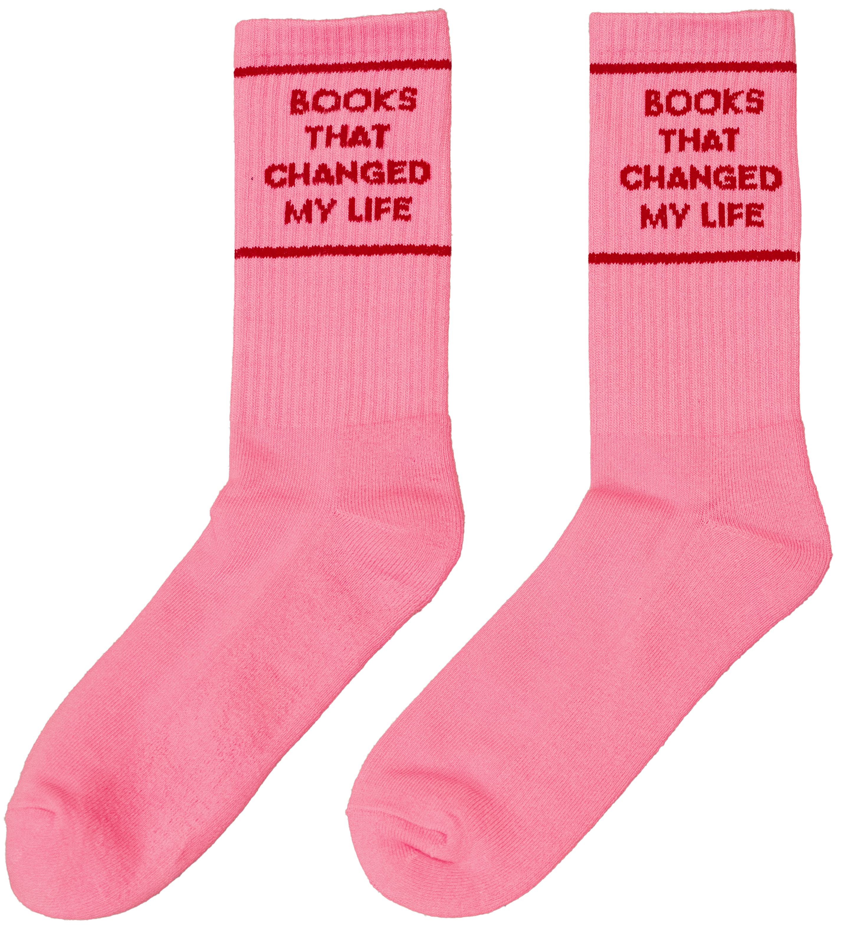 Books That Changed My Life Socks - Pink
