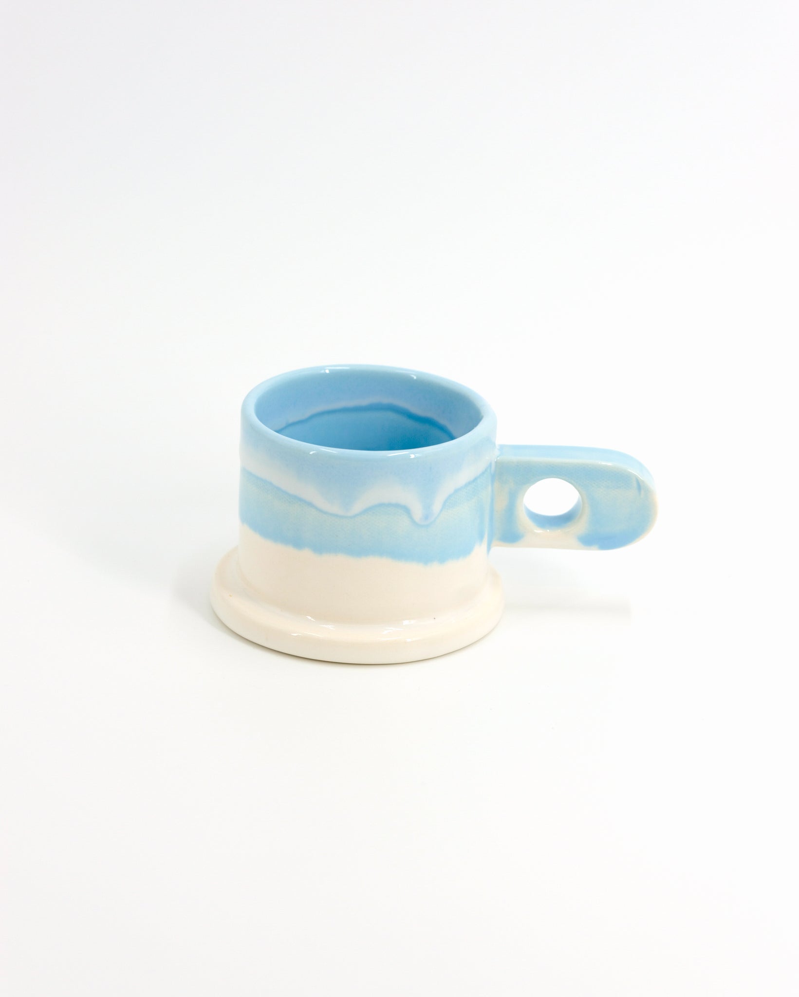 Double Dip Mug by Peter Shire #6 - Blue and White