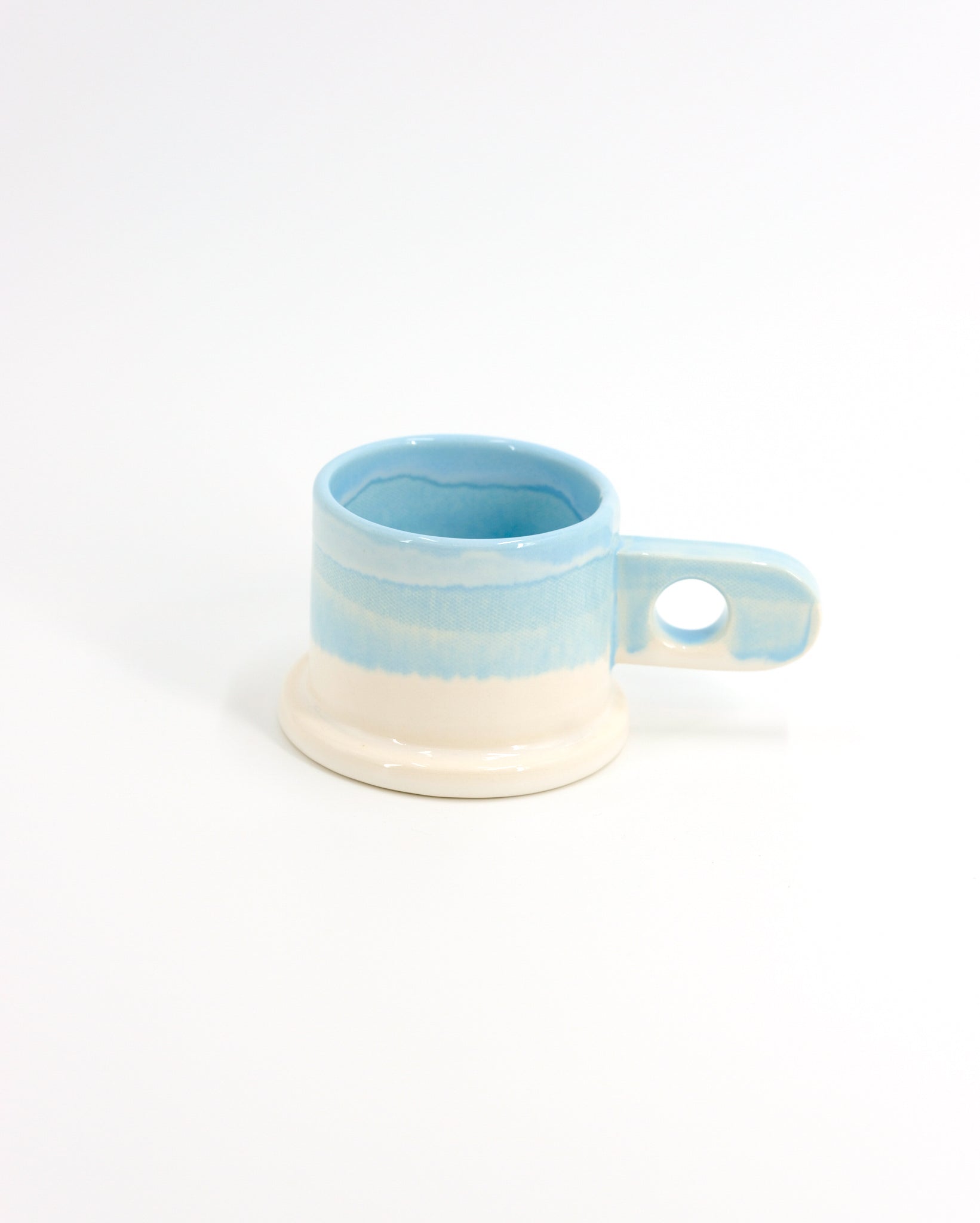 Double Dip Mug by Peter Shire #8 - Blue and White