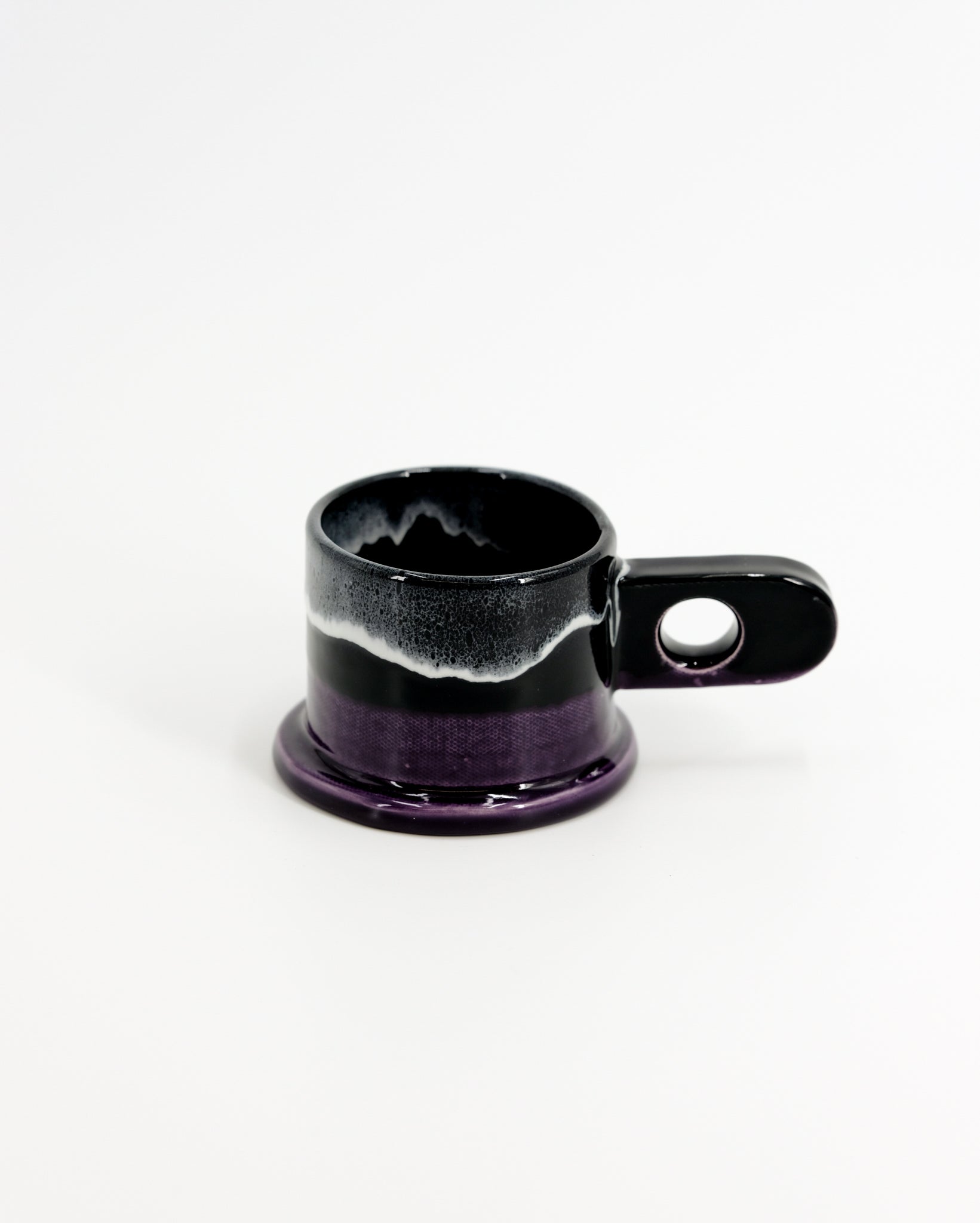Double Dip Mug by Peter Shire #12 - Purple and Black
