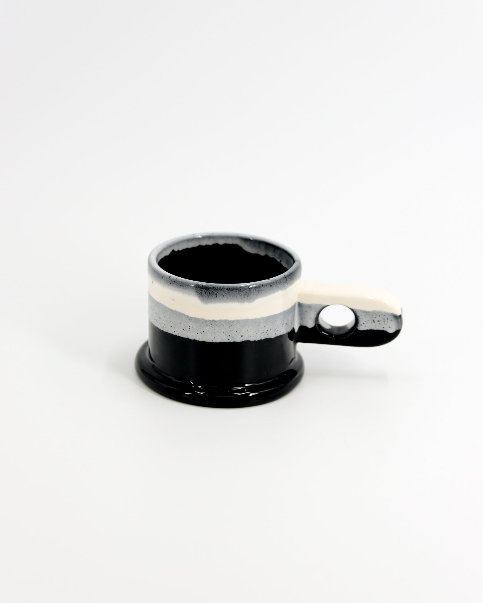 Double Dip Mug by Peter Shire #19 - Black and White