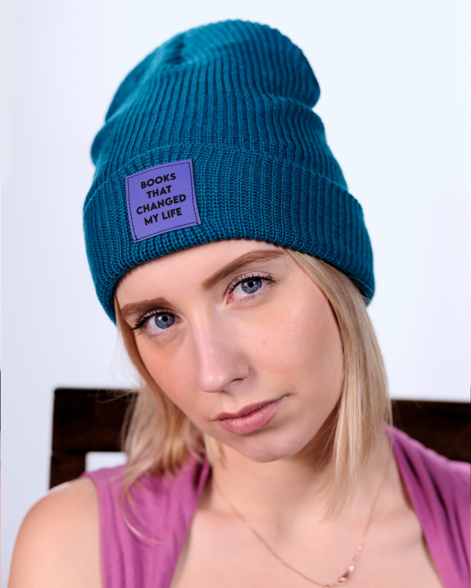 Books That Changed My Life Beanie - Blue