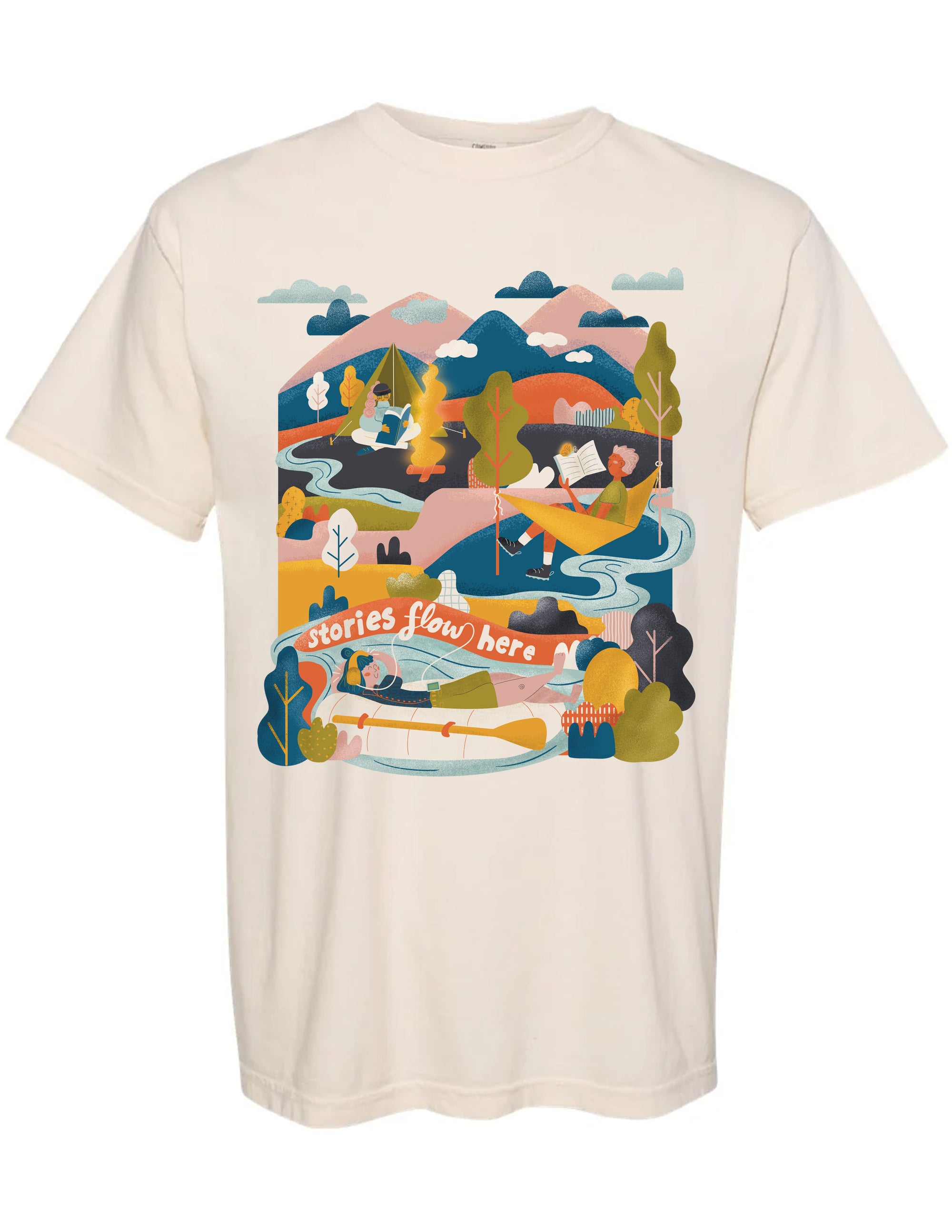 Stories Flow Here Tee