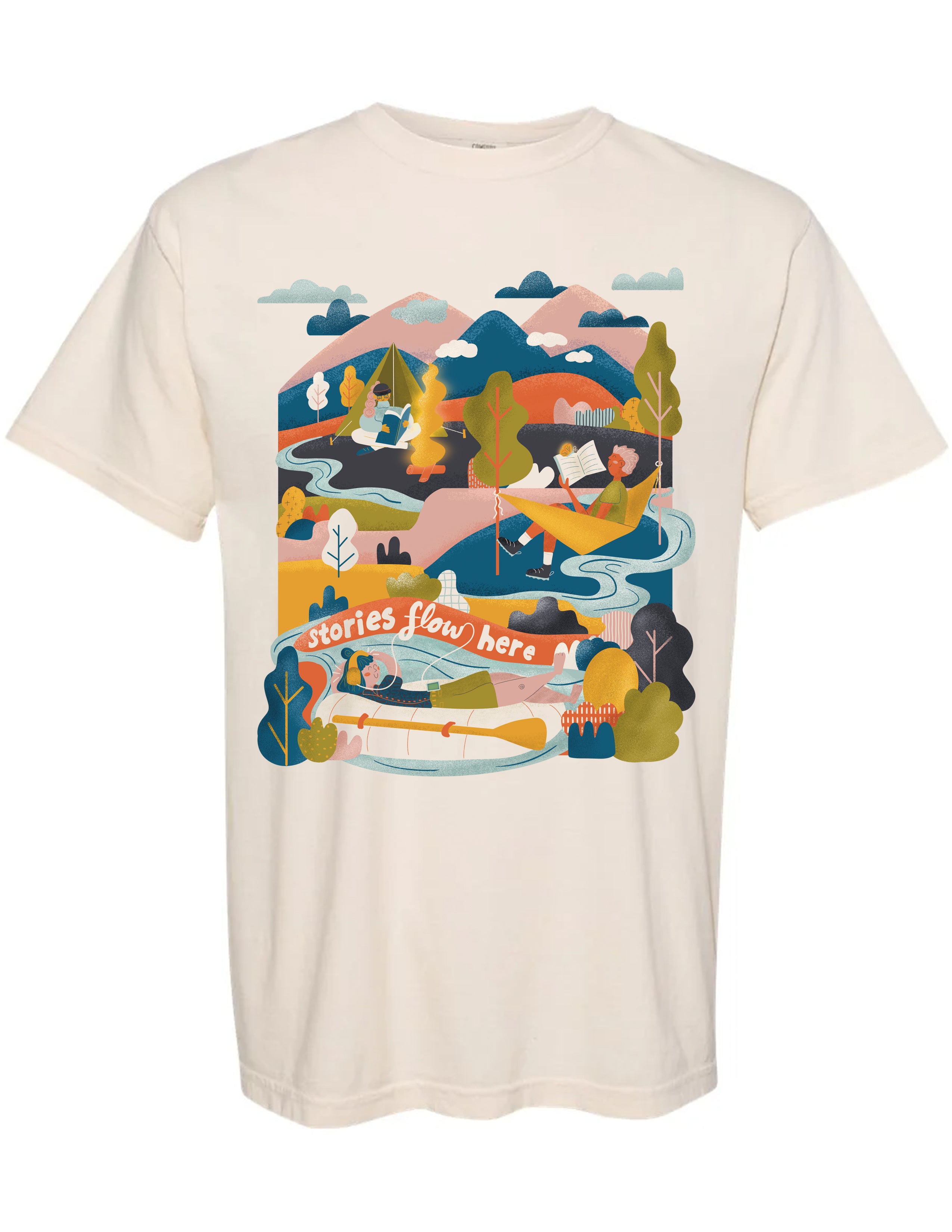 Stories Flow Here Tee