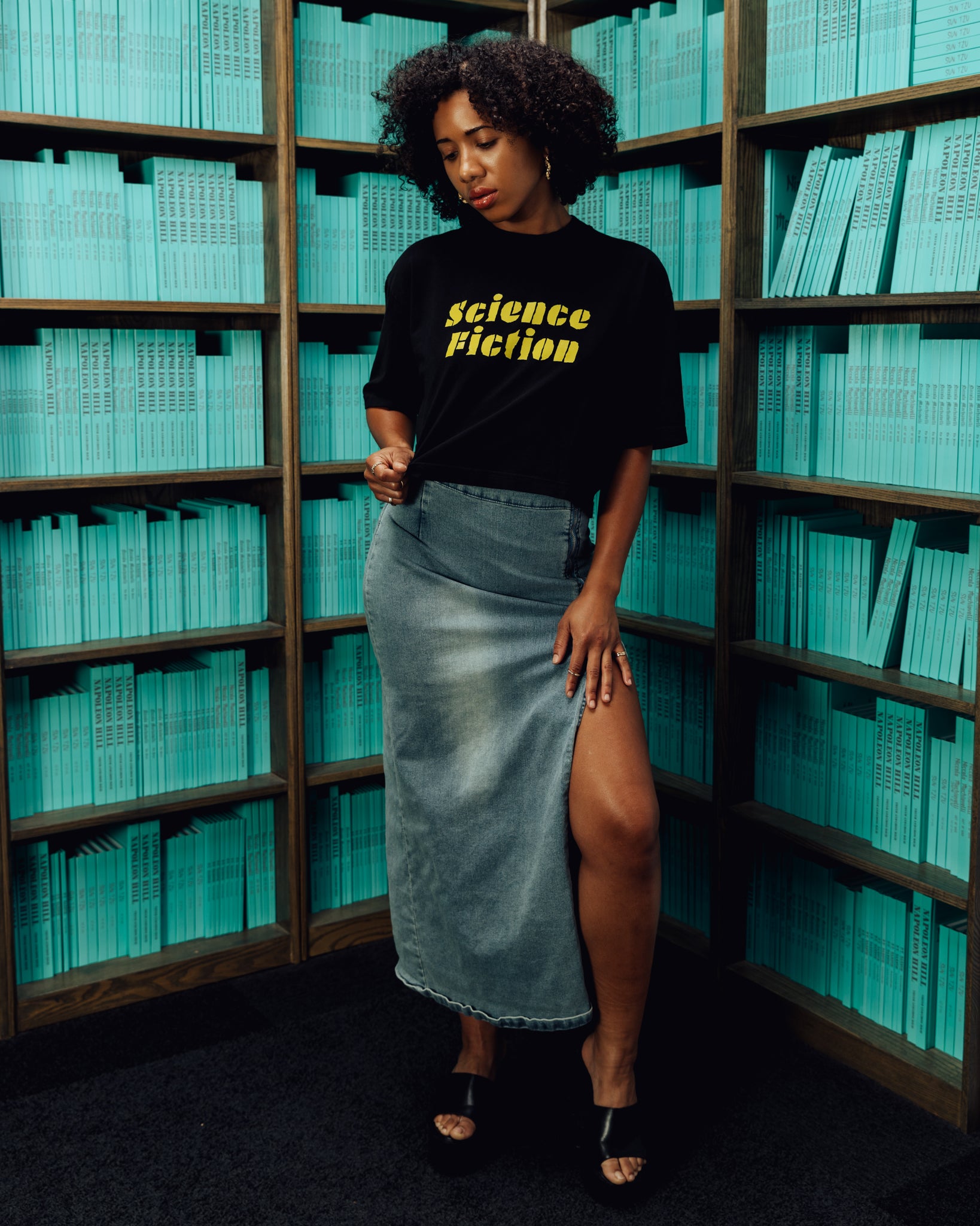 Science Fiction Genre Crop Top Tee