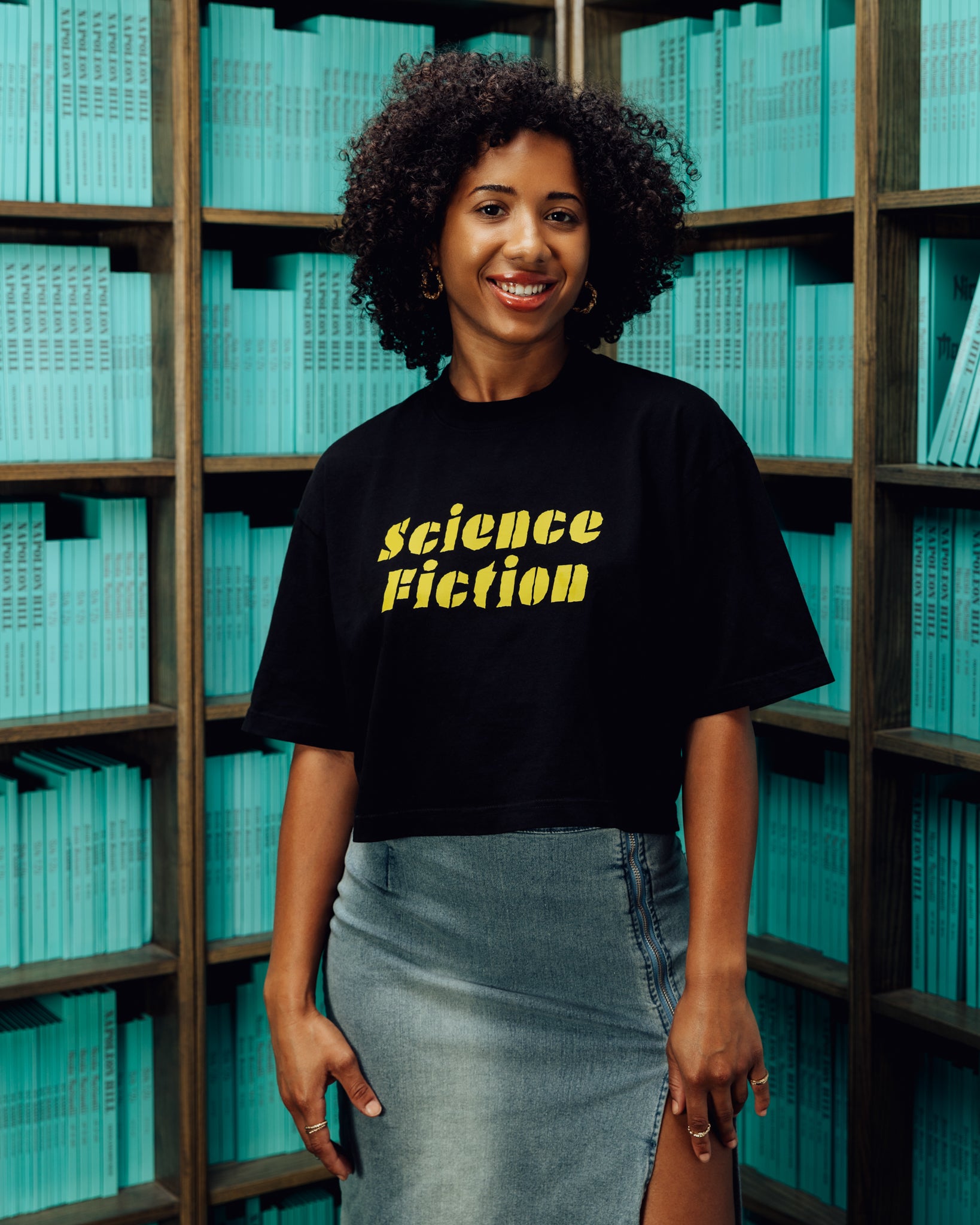 Science Fiction Genre Crop Top Tee