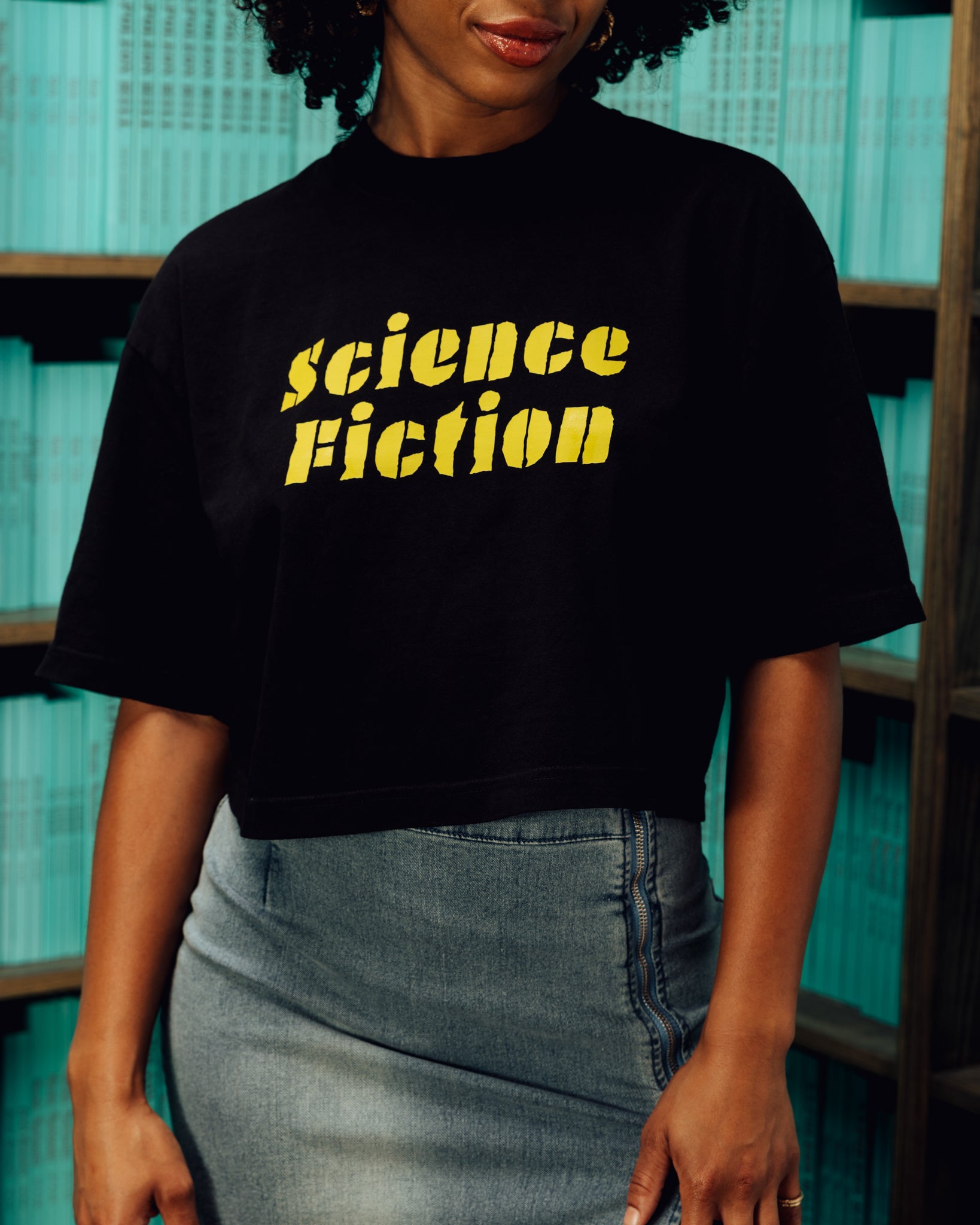 Science Fiction Genre Crop Top Tee