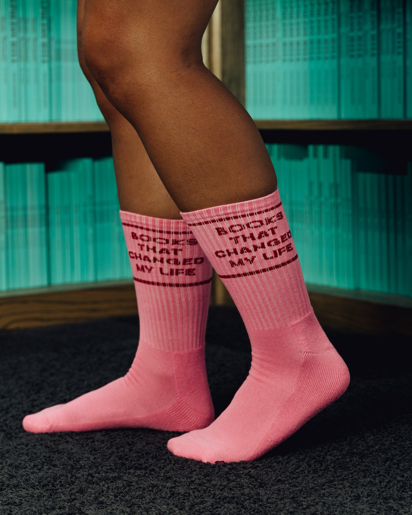 Books That Changed My Life Socks - Pink